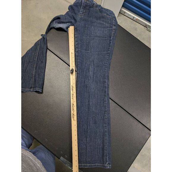 Tommy Hilfiger Freedom Boot Cut Pockets Dark Blue Jeans Size Women's 14R - Picture 7 of 7